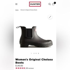 HUNTER rain boots